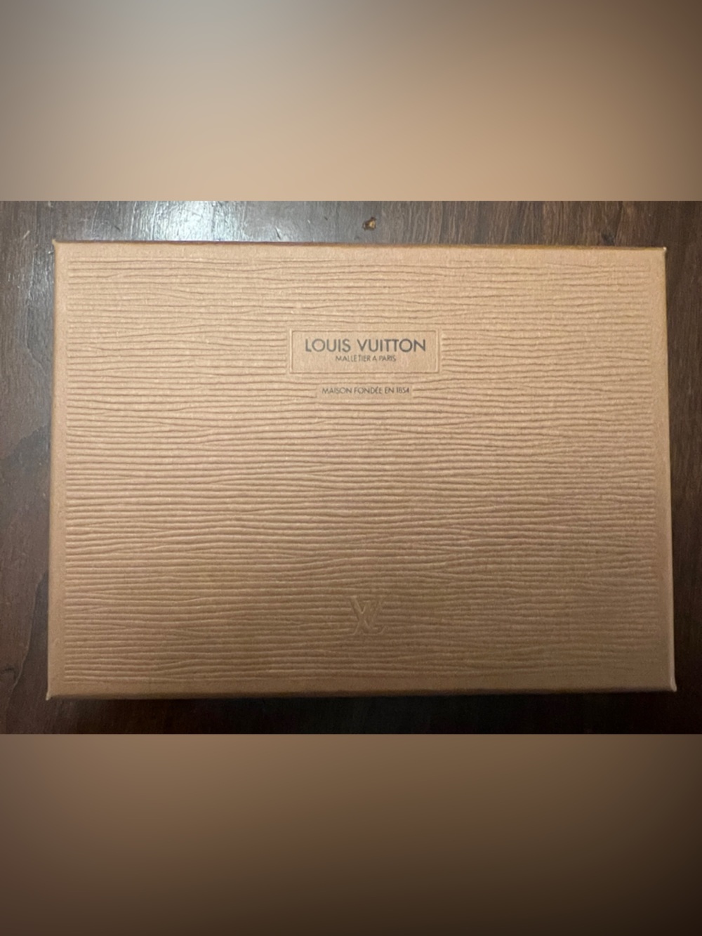Louis Vuitton Brown Textured Gift Box
